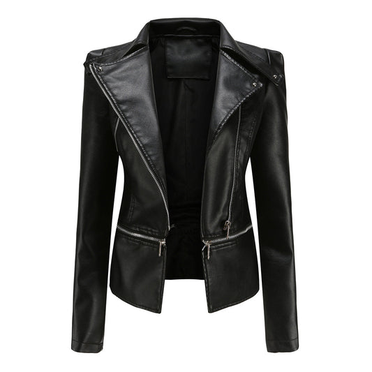 Women's stylish leather jacket