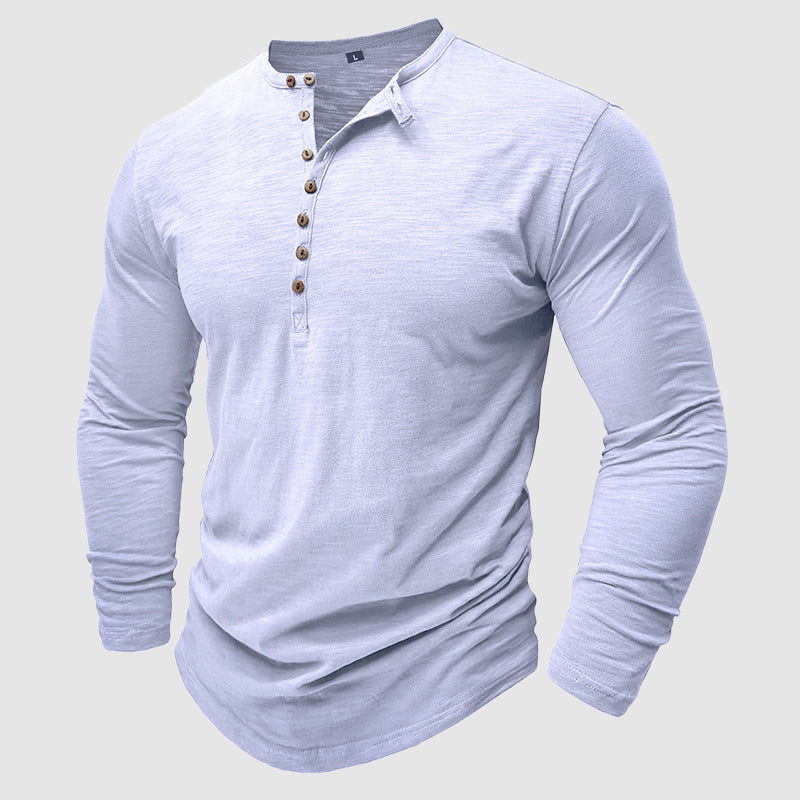 Men's bamboo cotton shirt with long sleeves