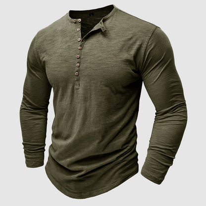 Men's bamboo cotton shirt with long sleeves