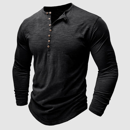 Men's bamboo cotton shirt with long sleeves