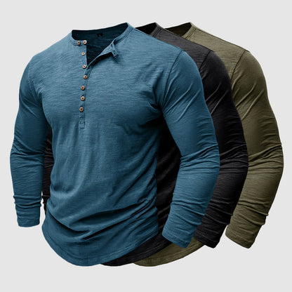 Men's bamboo cotton shirt with long sleeves