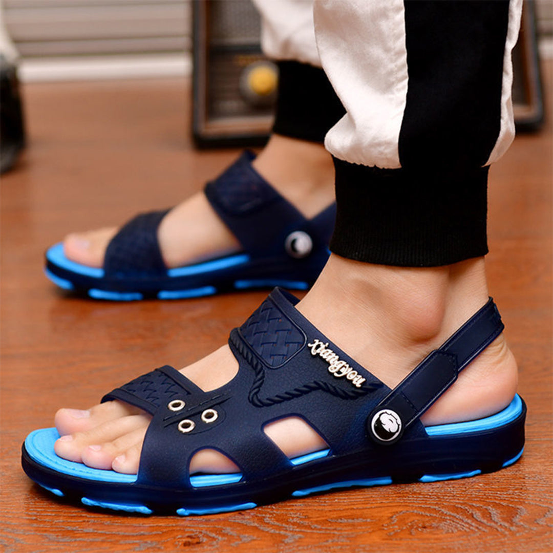 Men’s Sandals – Open Toe – Cushioned Sole – Adjustable Straps – Casual Comfort