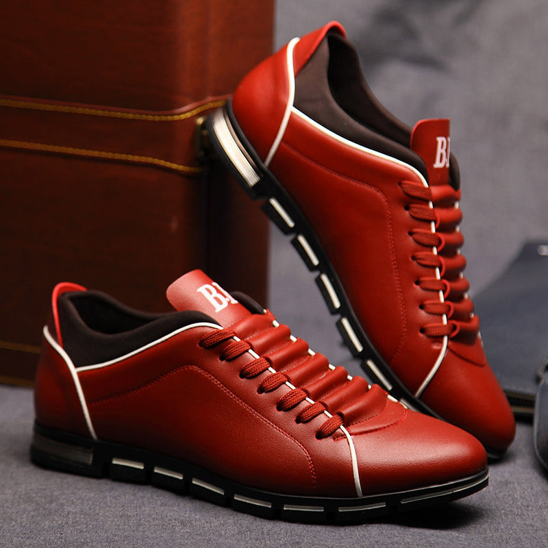 Men’s Casual Sneakers - Lace-Up - Low-Top Design - Comfortable Fit - Durable Sole