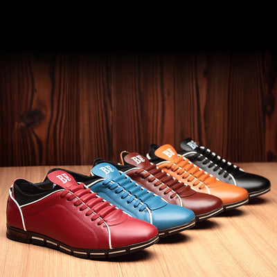 Men’s Casual Sneakers - Lace-Up - Low-Top Design - Comfortable Fit - Durable Sole