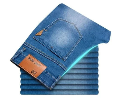 Men’s Jeans - Classic Straight Leg - Durable Denim - Five-Pocket Design
