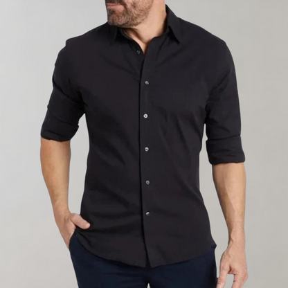 Wrinkle-Free Men's Dress Shirt | Comfortable & Stylish Everyday Wear