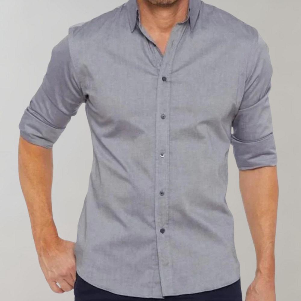 Wrinkle-Free Men's Dress Shirt | Comfortable & Stylish Everyday Wear