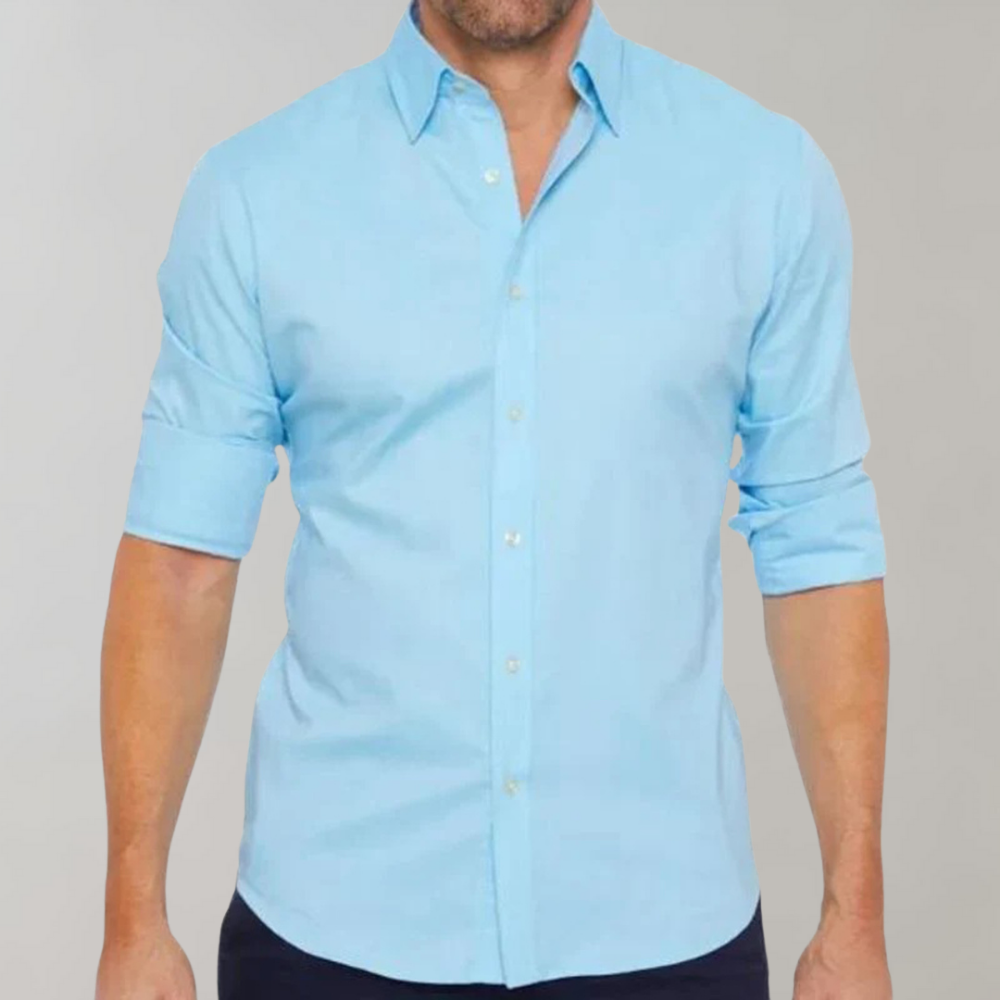 Wrinkle-Free Men's Dress Shirt | Comfortable & Stylish Everyday Wear