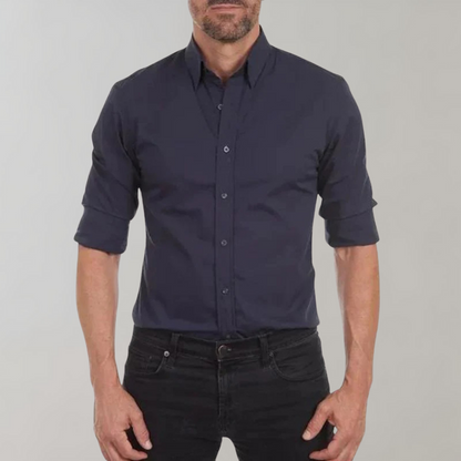 Wrinkle-Free Men's Dress Shirt | Comfortable & Stylish Everyday Wear