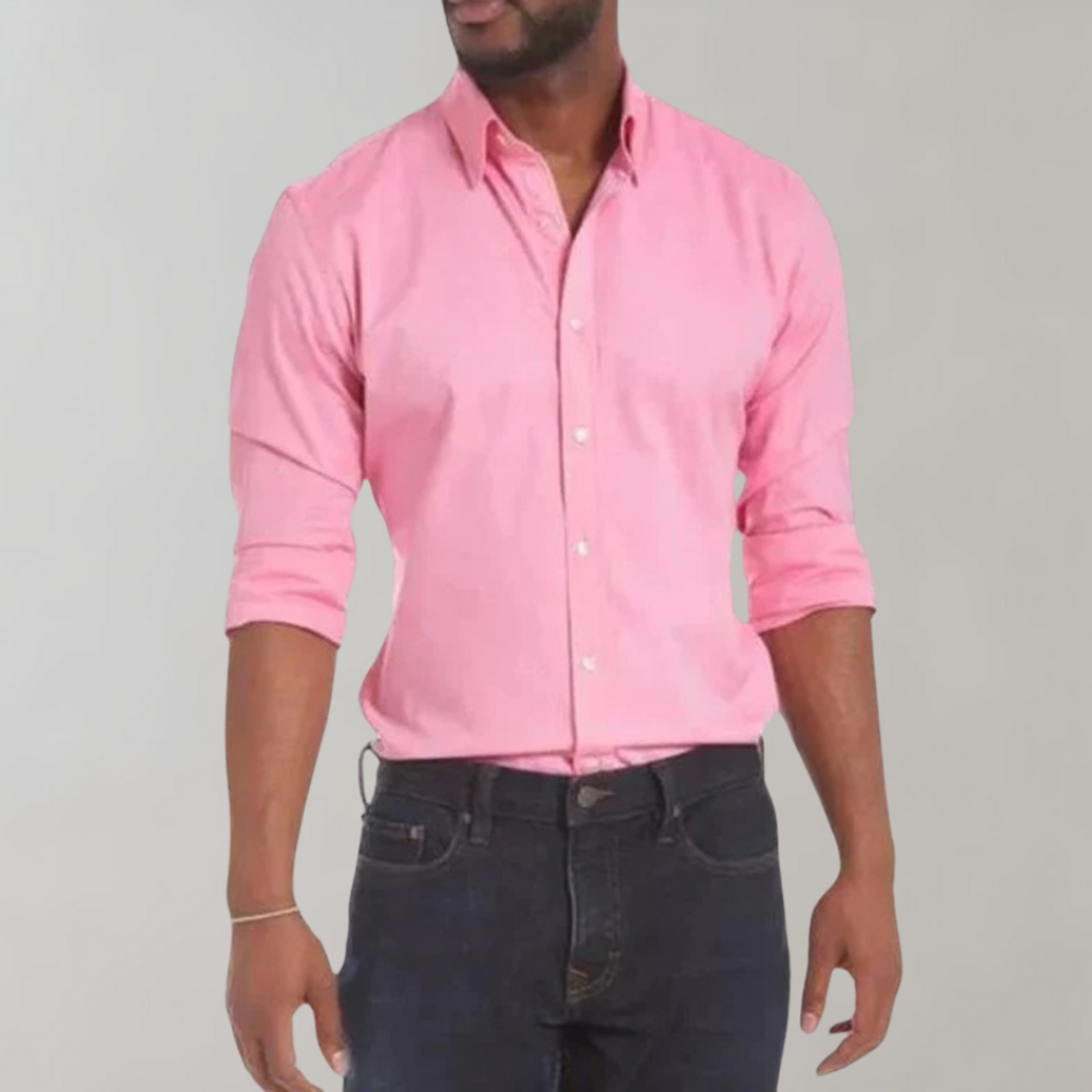 Wrinkle-Free Men's Dress Shirt | Comfortable & Stylish Everyday Wear