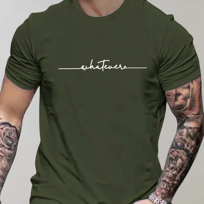 Men’s T-shirt – Soft Knit – Regular Fit – Short Sleeve Graphic Print Casual Wear