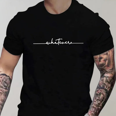 Men’s T-shirt – Soft Knit – Regular Fit – Short Sleeve Graphic Print Casual Wear