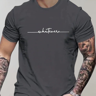 Men’s T-shirt – Soft Knit – Regular Fit – Short Sleeve Graphic Print Casual Wear