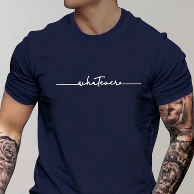 Men’s T-shirt – Soft Knit – Regular Fit – Short Sleeve Graphic Print Casual Wear