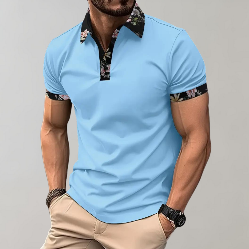 Men’s Polo Shirt - Classic Fit - Soft Breathable Fabric - Short Sleeve Casual Wear