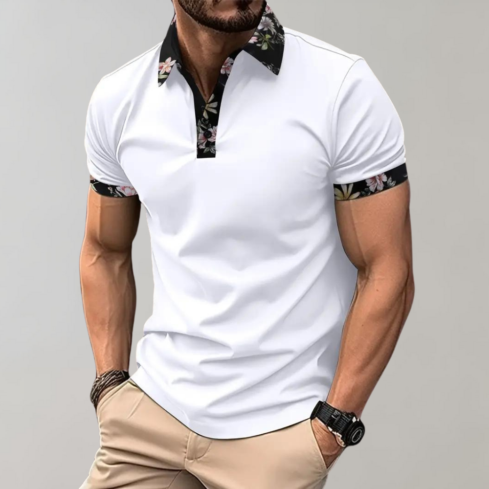 Men’s Polo Shirt - Classic Fit - Soft Breathable Fabric - Short Sleeve Casual Wear