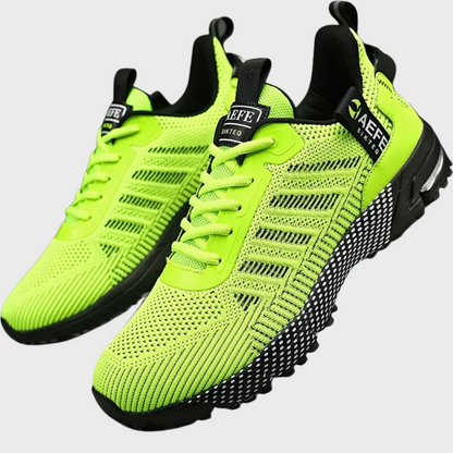 Men’s Athletic Sneakers - Lightweight Breathable Mesh - Lace-Up Running Shoes