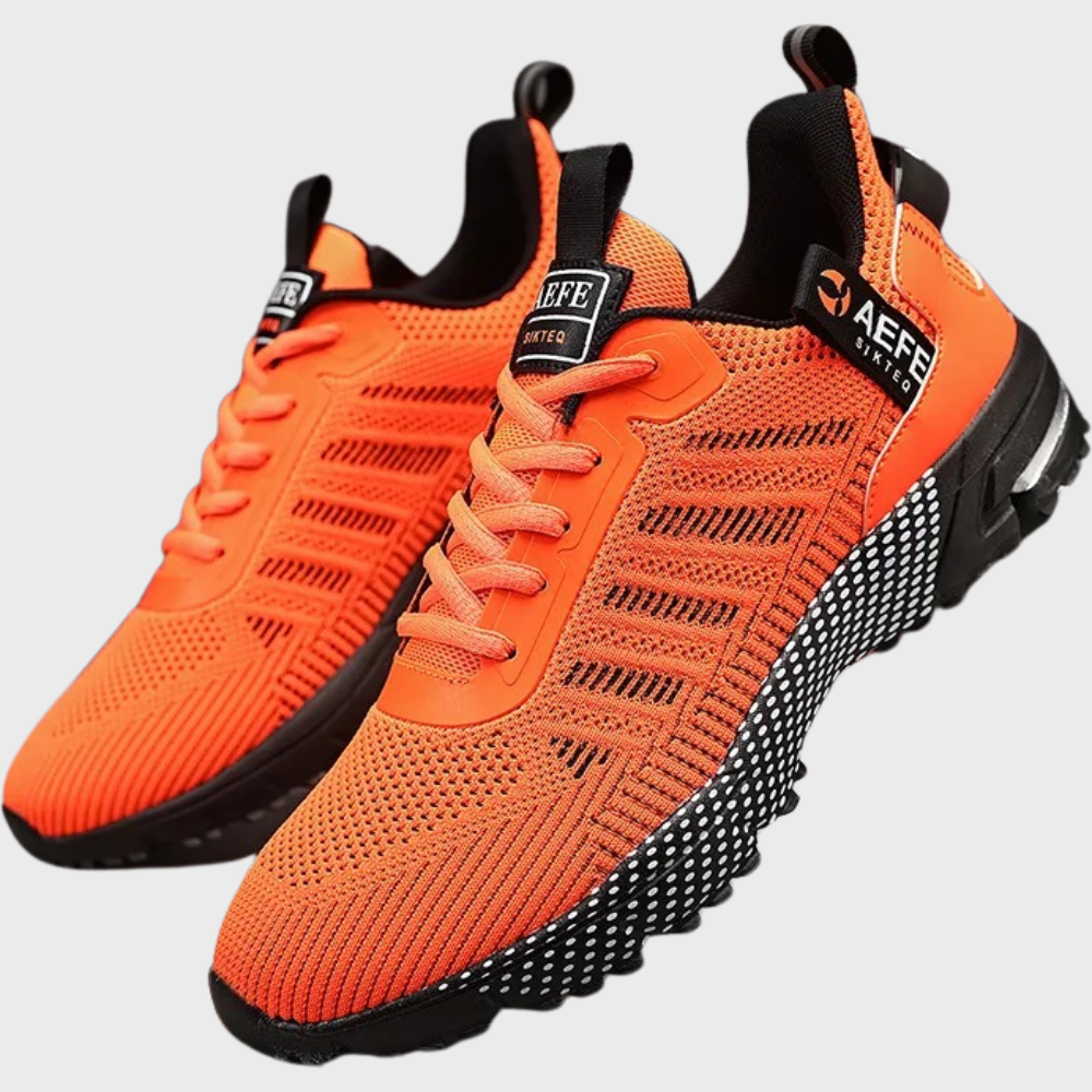 Men’s Athletic Sneakers - Lightweight Breathable Mesh - Lace-Up Running Shoes