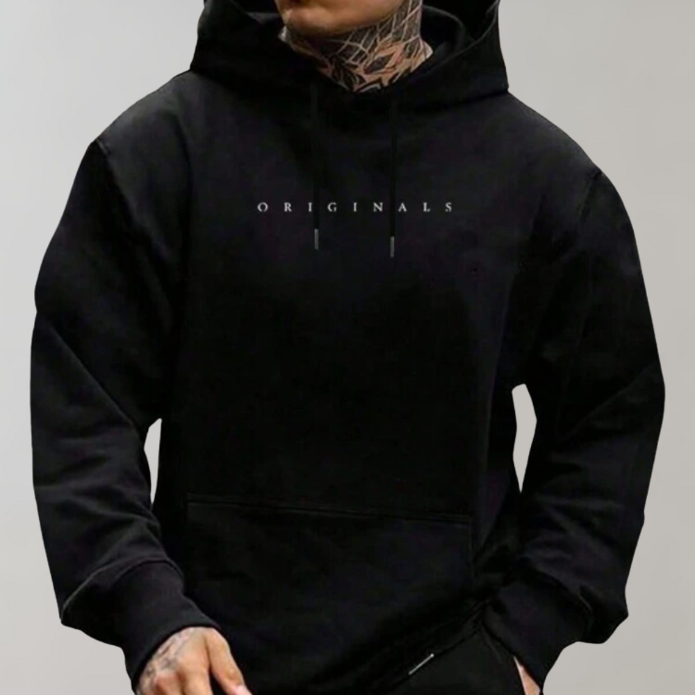Men's Minimalist Oversized Hoodie - Streetwear Sweatshirt, Casual Athleisure