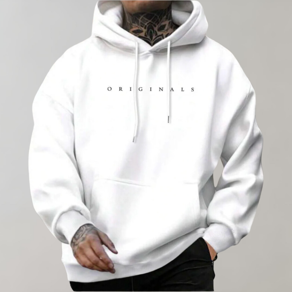 Men's Minimalist Oversized Hoodie - Streetwear Sweatshirt, Casual Athleisure
