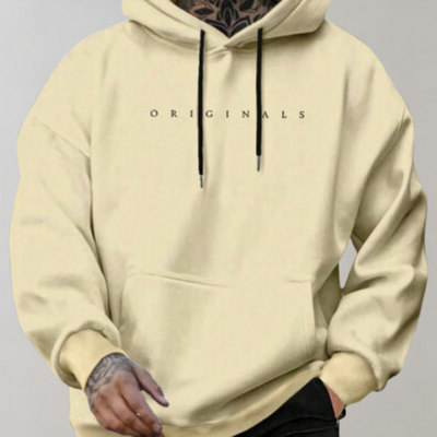 Men's Minimalist Oversized Hoodie - Streetwear Sweatshirt, Casual Athleisure
