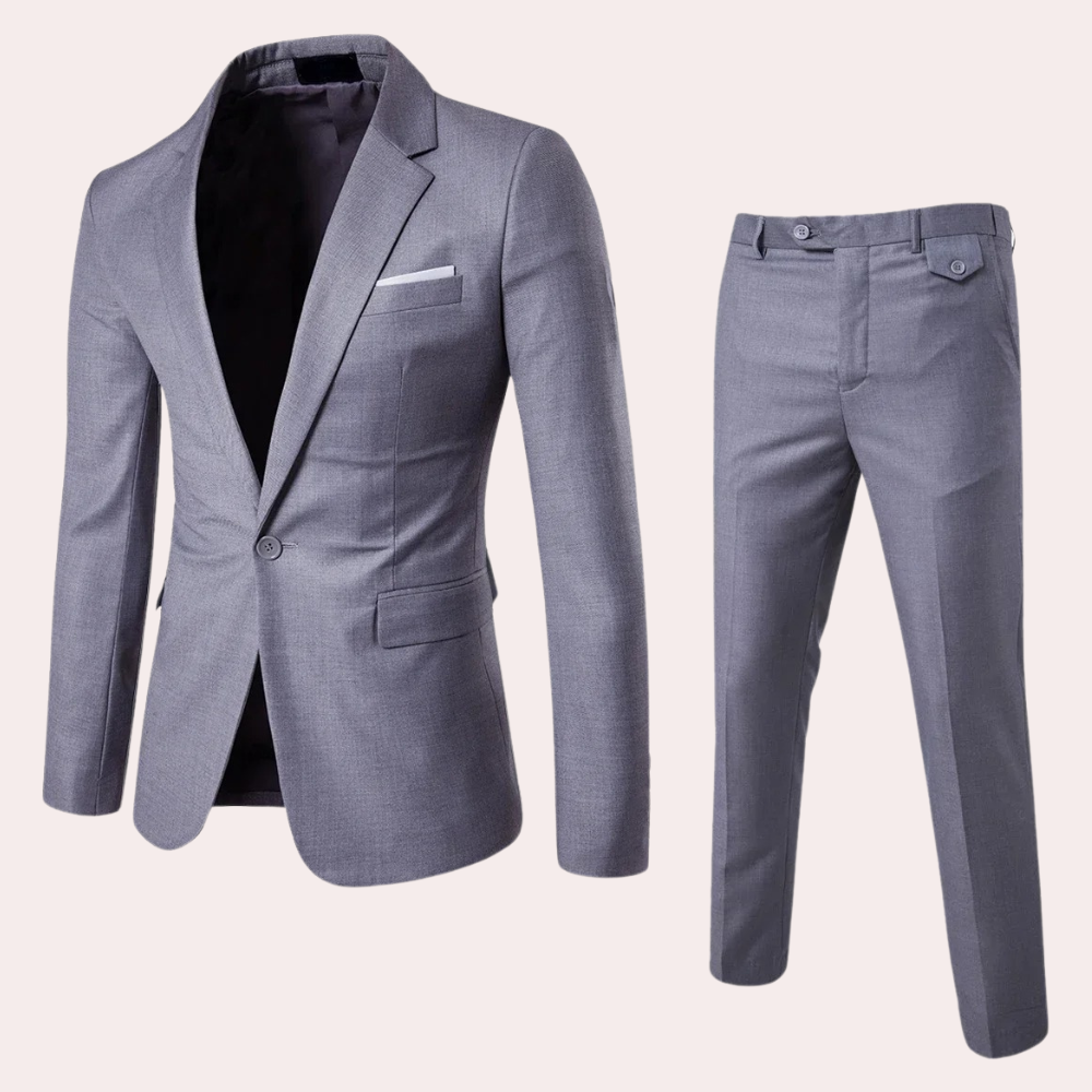 Men's Business Suit - Classic Fit - High Performance Fabric - Professional Formal Wear