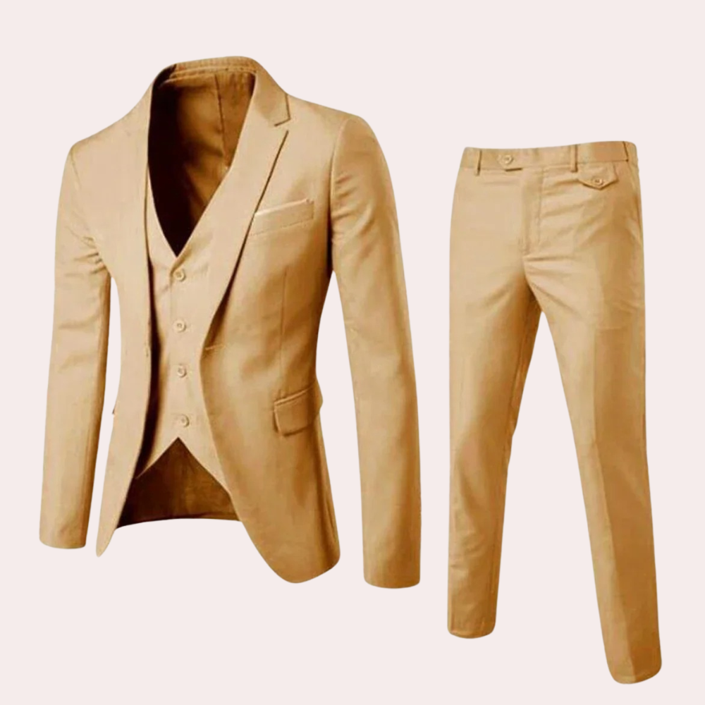 Men's Business Suit - Classic Fit - High Performance Fabric - Professional Formal Wear