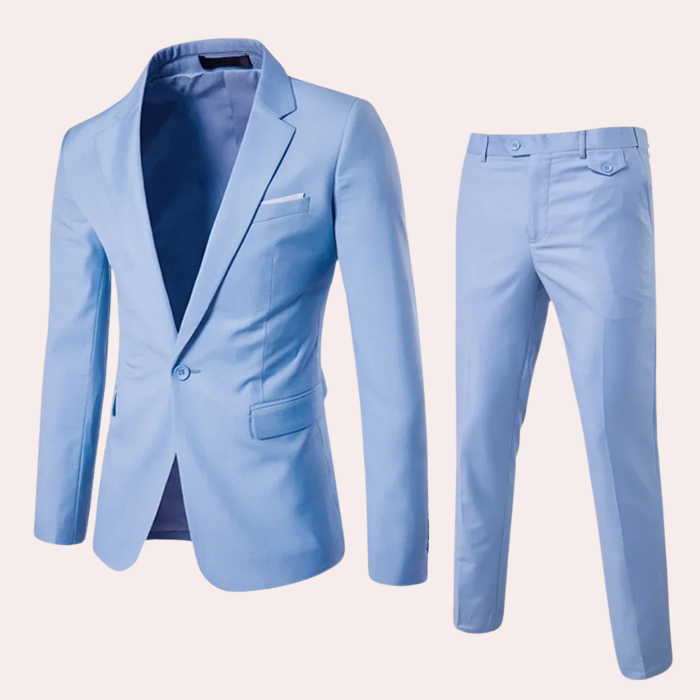 Men's Business Suit - Classic Fit - High Performance Fabric - Professional Formal Wear