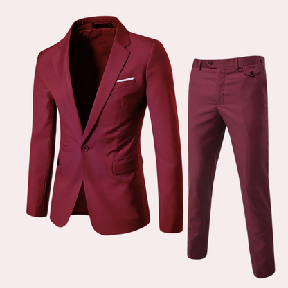 Men's Business Suit - Classic Fit - High Performance Fabric - Professional Formal Wear