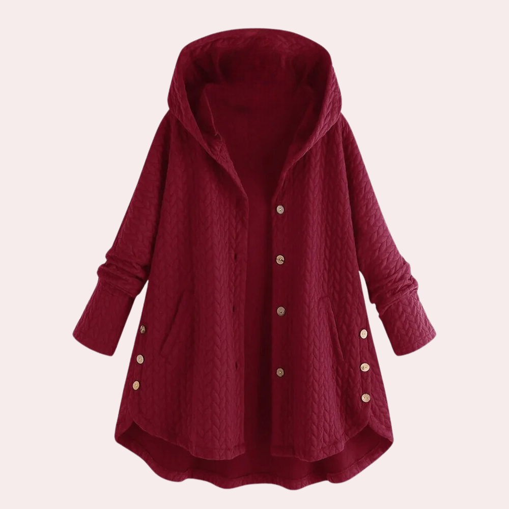 Stylish women's hooded jacket