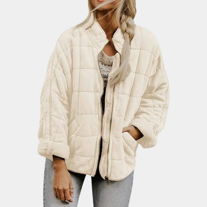 Women’s padded stand collar jacket