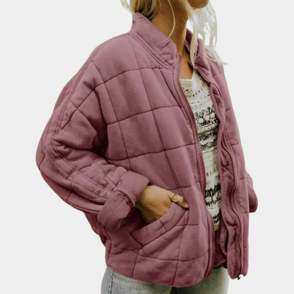 Women’s padded stand collar jacket