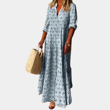 Women's Maxi Dress - Boho Style - Lightweight Flowy Design - Elegant Casual Wear