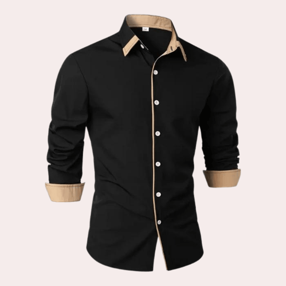 Men's Classic Long Sleeve Button-Up Shirt