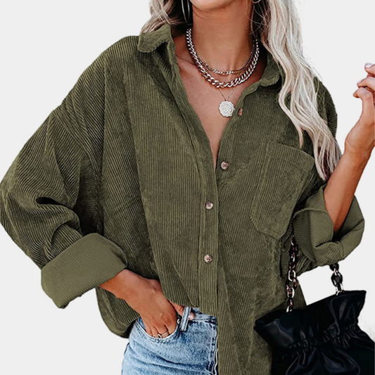 Oversized relaxed fit women's casual outdoor coat