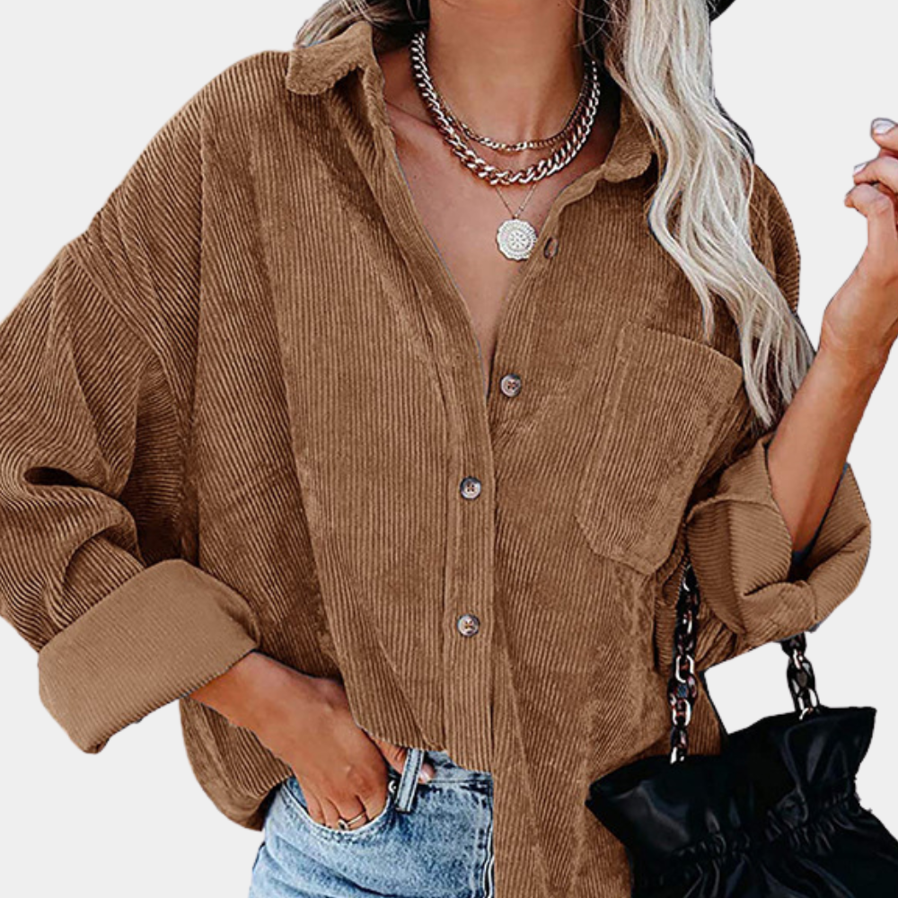 Oversized relaxed fit women's casual outdoor coat