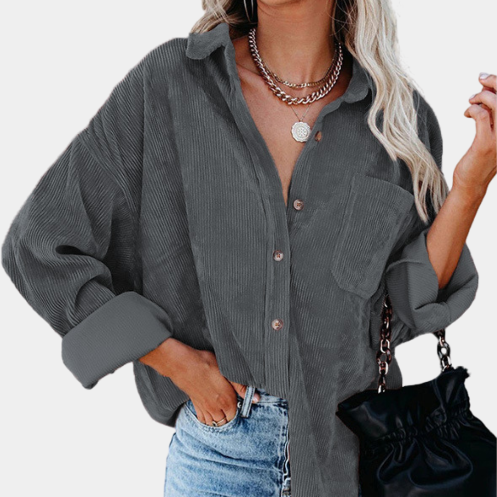 Oversized relaxed fit women's casual outdoor coat