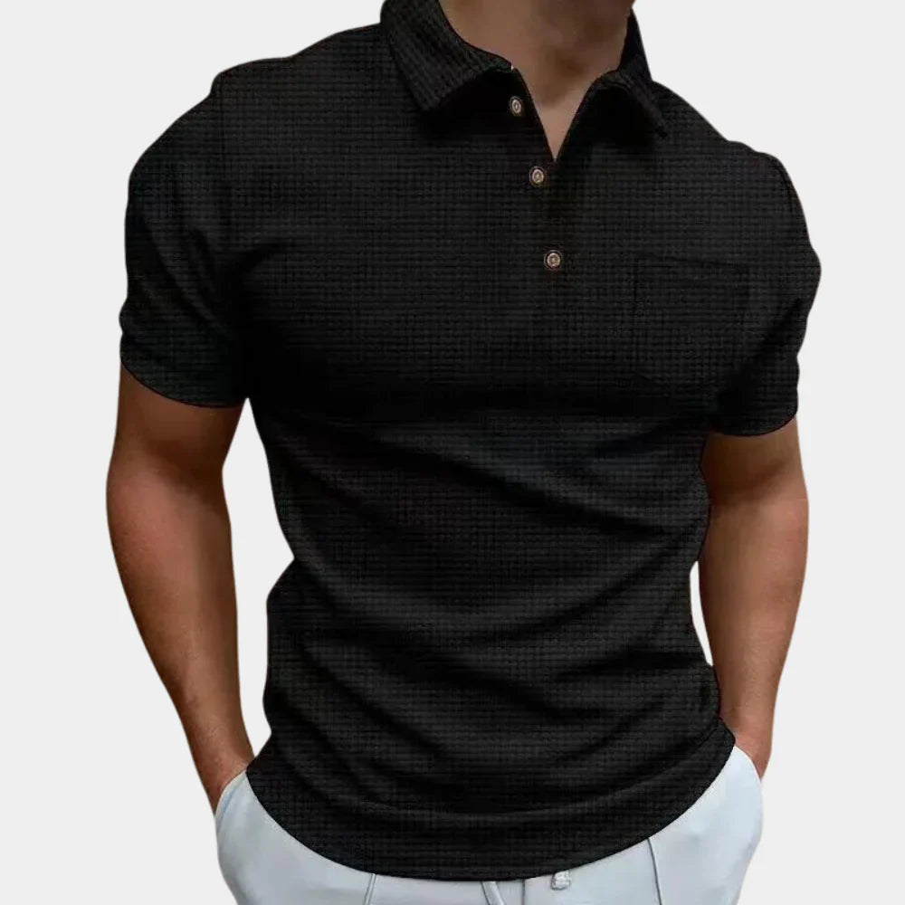 Men’s Polo Shirt – Slim Fit – Breathable Blend – Short Sleeve – Chest Pocket
