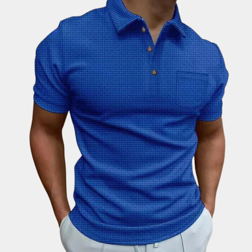 Men’s Polo Shirt – Slim Fit – Breathable Blend – Short Sleeve – Chest Pocket