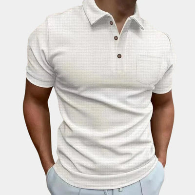 Men’s Polo Shirt – Slim Fit – Breathable Blend – Short Sleeve – Chest Pocket