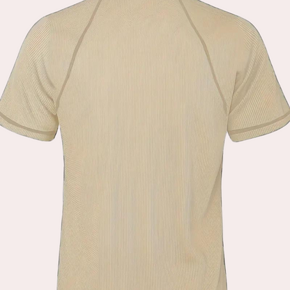 Men’s Henley Shirt - Breathable Cotton - Slim Fit - Short Sleeve Casual Wear