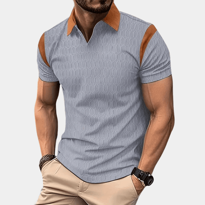 Men’s Polo Shirt - Breathable Cotton Blend - Tailored Fit - Short Sleeve Stylish Design