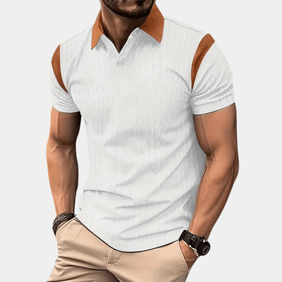 Men’s Polo Shirt - Breathable Cotton Blend - Tailored Fit - Short Sleeve Stylish Design