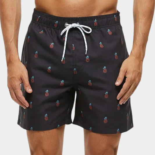 Men’s Shorts – Relaxed Fit – Breathable Blend – Mid-Thigh Length – Drawstring Waist – Printed Pattern