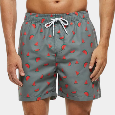 Men’s Shorts – Relaxed Fit – Breathable Blend – Mid-Thigh Length – Drawstring Waist – Printed Pattern