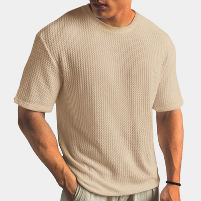 Men’s Casual Shirt – Soft Knit – Relaxed Fit – Short Sleeve Minimalist Style