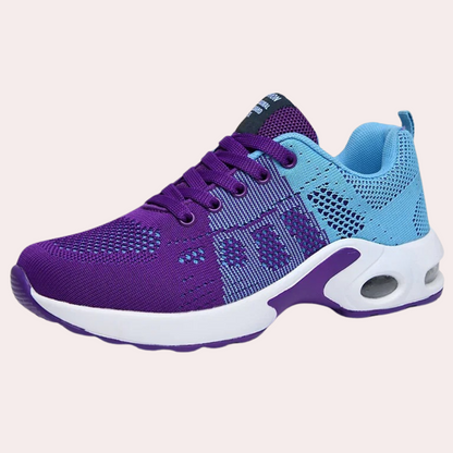 Women's Athletic Sneakers - Breathable Mesh - Cushioned Sole - Lightweight Sport Shoes