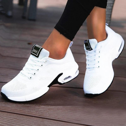 Women's Athletic Sneakers - Breathable Mesh - Cushioned Sole - Lightweight Sport Shoes