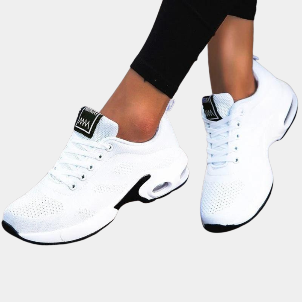 Women's Athletic Sneakers - Breathable Mesh - Cushioned Sole - Lightweight Sport Shoes