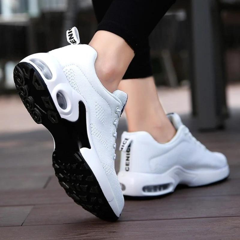 Women's Athletic Sneakers - Breathable Mesh - Cushioned Sole - Lightweight Sport Shoes